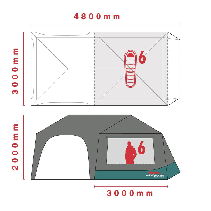 Load image into Gallery viewer, KOZI 6P INSTANT TENT - DARCHE®