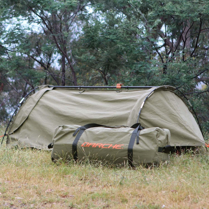 Load image into Gallery viewer, dusk to dawn swag stup with bag in front of it