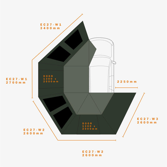 ECO ECLIPSE 270 AWNING WALLSET - DARCHE®