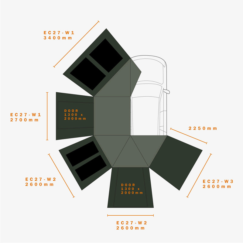Load image into Gallery viewer, ECO ECLIPSE 270 AWNING WALLSET - DARCHE®