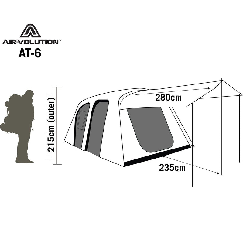 Load image into Gallery viewer, AIR-VOLUTION AT-6 TENT GREEN - DARCHE®
