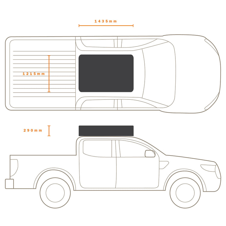PANORAMA 1400 PACKED DIMENSIONS